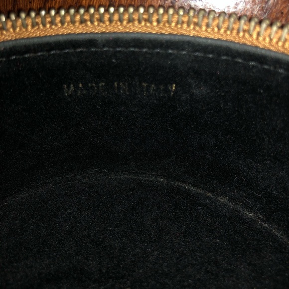 Chanel authentic brown caviar round vanity clutch - converted crossbody - Picture 10 of 11